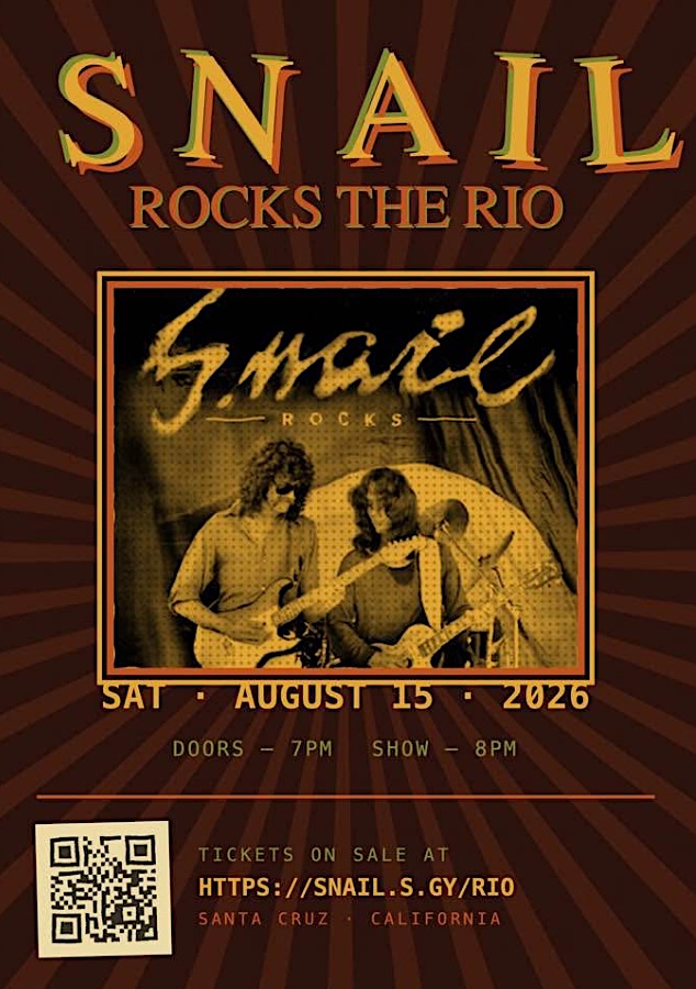 Snail Rocks The Rio Theater - Saturday August 15, 2026